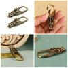 Set of 2 Dragon Head Key Rings Sturdy Brass Fashionable Key Organizers Bag Decoration Creative Jewelry Components