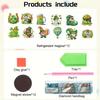 12Pcs St Patricks Day DIY Diamond Painting Magnets Kits Diamond Art Stickers Refrigerator Painting Kits for Beginners Home Decor