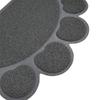 Paw Shape Cat Dishes Placemat Non-slip Cat Litter Box Mat Durable Pet Feeding Mat
