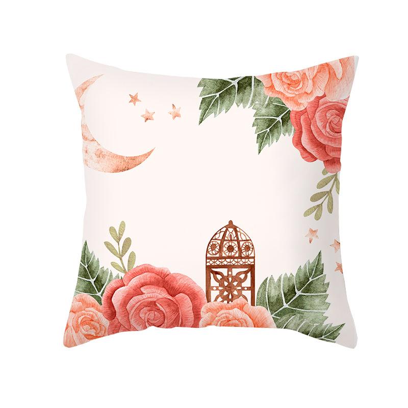 New Moon Pillow Case Peach Skin Printed Home Fabric Living Room Sofa Cushion Cover Bedroom Pillow Cover