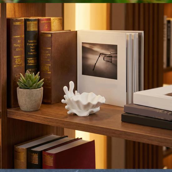 Поднос для украшений в виде коралловой раковины, 3D-печатное изделие в скандинавском стиле, прочный настольный органайзер для новоселья, для дома, гостиной, офиса