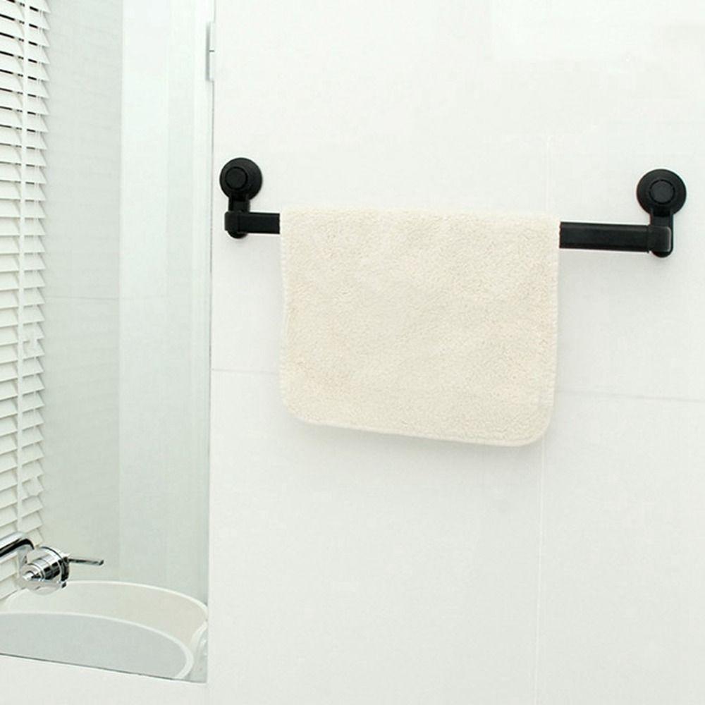 Wall Mounted Suction Cup Towel Rack Non-punching Single Pole Towel Rack for Kitchen