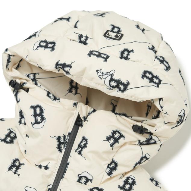New MLB Boston Red Sox Down Jackets Women's Cream 3FDJMS226-43CRS