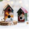 Clause Snowman House Shape Christmas Hanging Ornaments Xmas Tree Decorations Truck Car Pendants