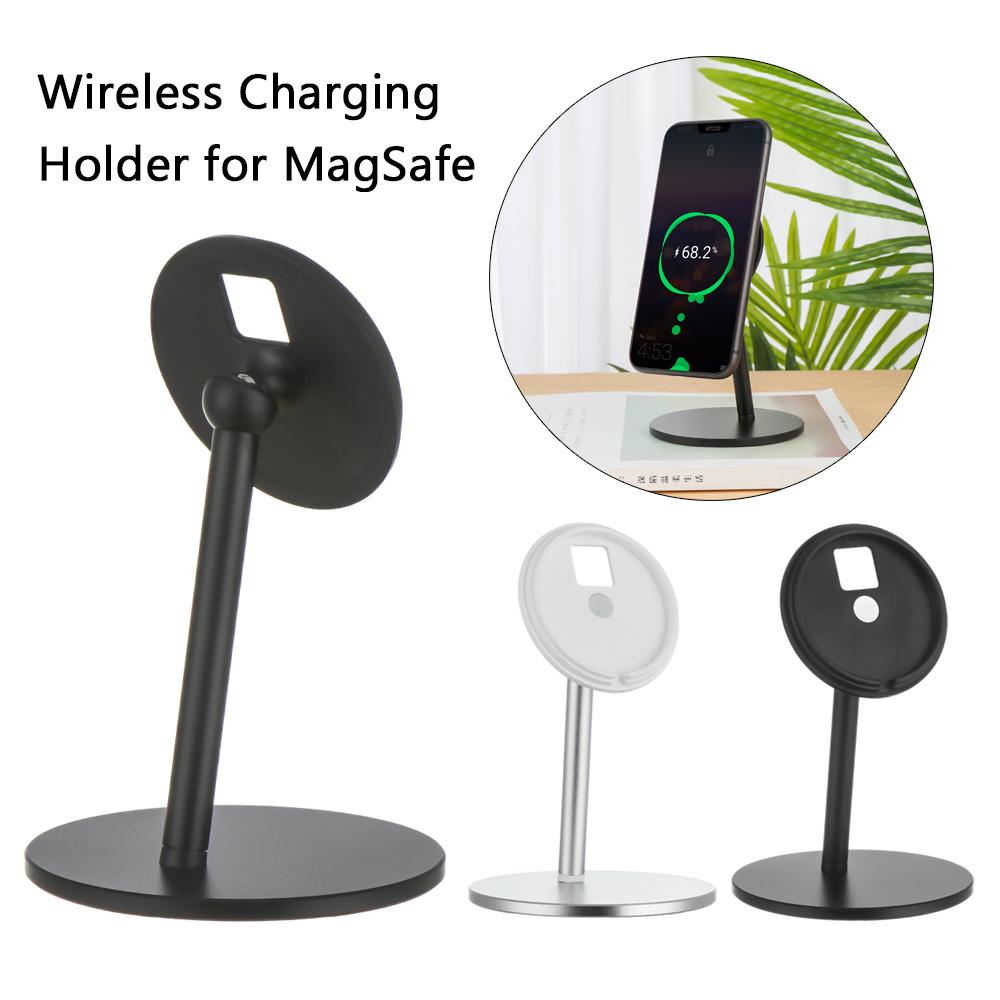 Домашнее регулируемое беспроводное зарядное устройство из алюминиевого сплава для MagSafe, подставка, держатель для телефона