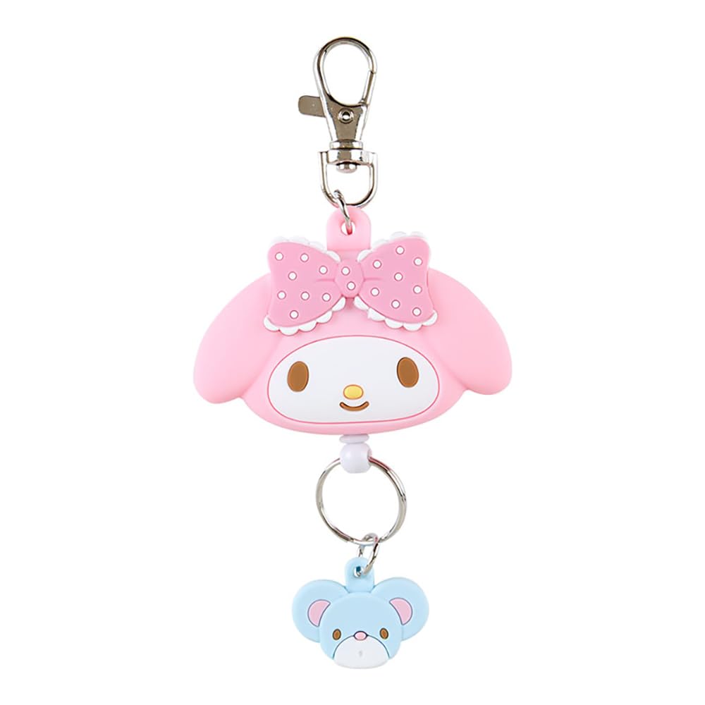 Брелок-катушка Sanrio My Melody Key Mascot My My Melody xx Персонаж 168653 В форме лица Мелоди-тян 13,4 6,5 1,8 см