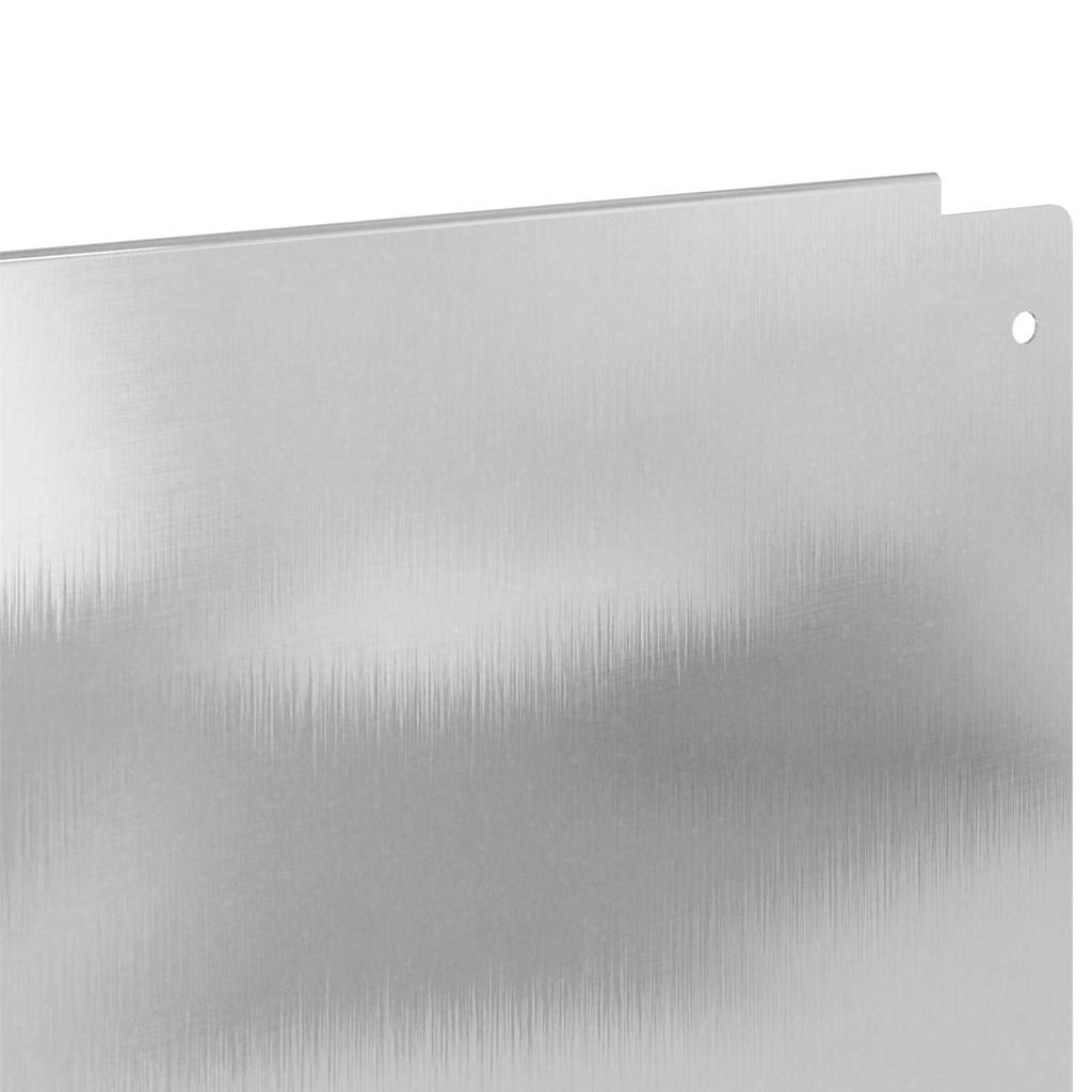 Lawn Edging 10 pcs 100 x 15 cm Steel Silver