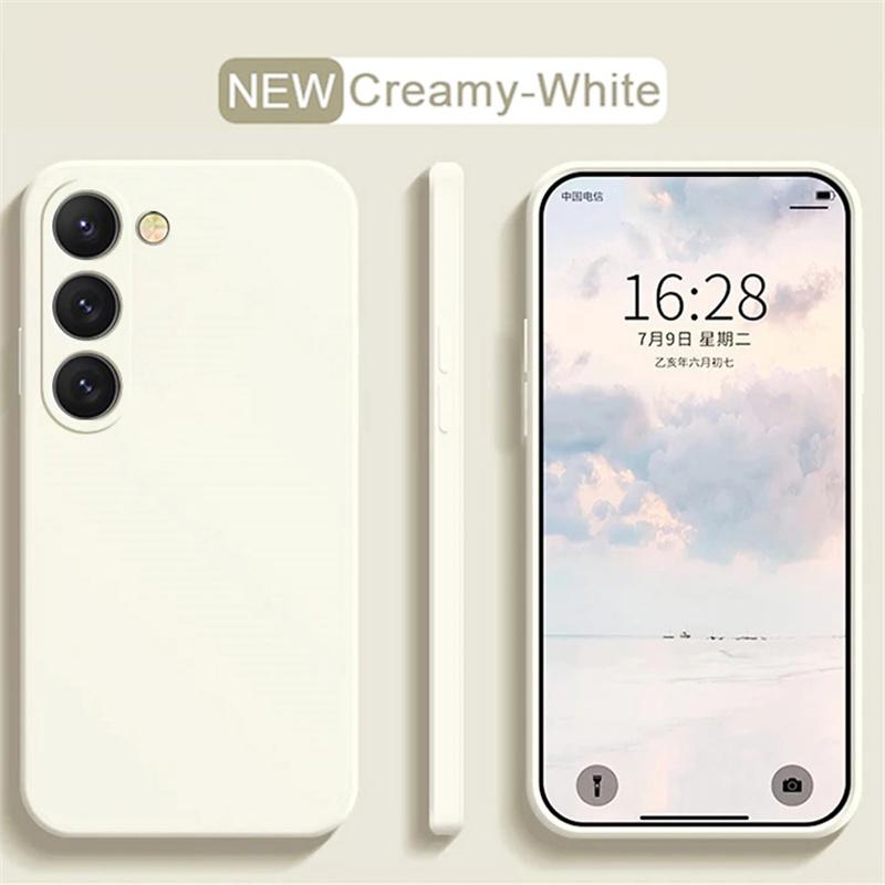 Мягкий противоударный чехол для Samsung Galaxy S24 Plus S23 Ultra S22 S20 FE A51 52 Чехол для телефона из жидкого силикона для Galaxy S24 S23 S22 S21