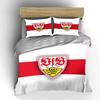 Red stripe, Stuttgart emblem. Bedding sets Duvet cover sets Duvet covers Pillowcases(1*Duvet Cover 2*Pillowcases without duvet insert)