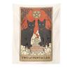 Гобелен Таро, ретро-художественное украшение, гобелен для гостиной, спальни, фон для украшения стены, ткань, может быть настроена