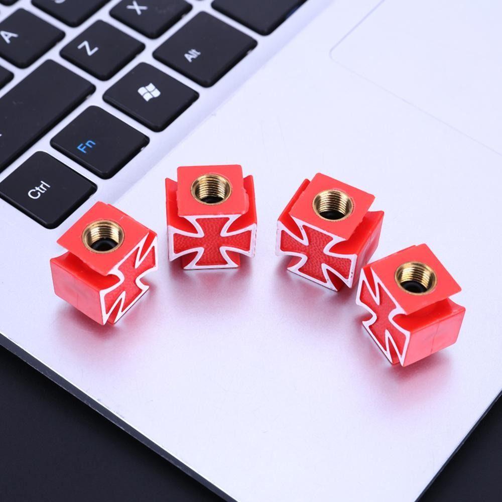 Cross Style Bike Motorcycle Tyre Accessories Dust-proof Cover Protective Cover Valve Stem Cap