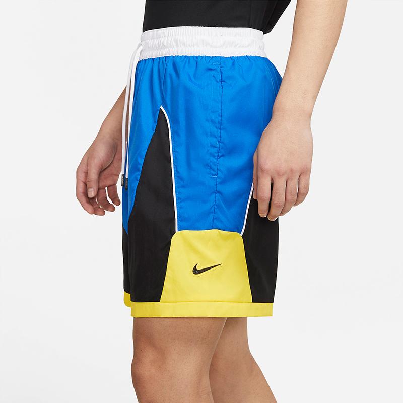 Nike Мужские тканые баскетбольные шорты Throwback, темно-синий CV1863-403