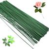 20 шт. искусственный темно-зеленый стебель цветка своими руками цветочный материал проволочный стебель аксессуары для свадебного украшения дома