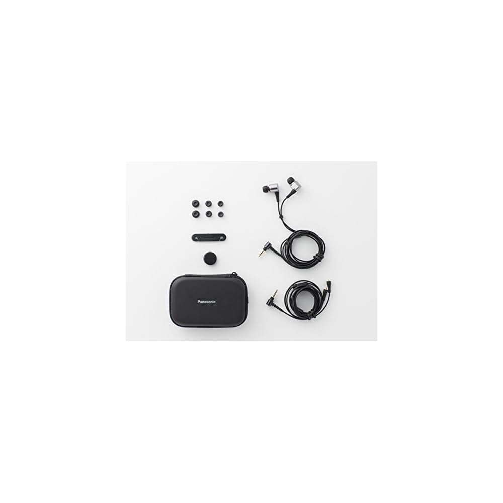 Panasonic RP-HDE10-S High-Resolution In-Ear Headphones Silver