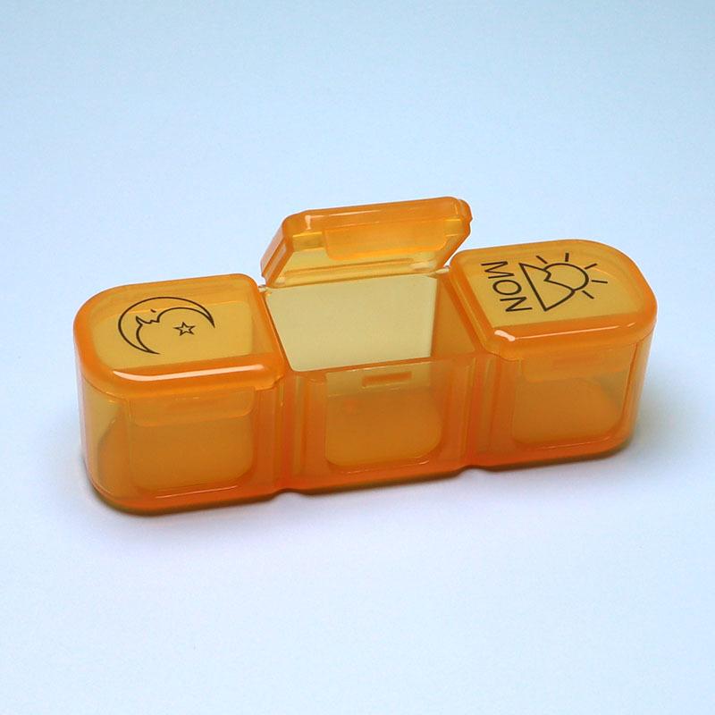 Коробка для таблеток с тремя сетками три раза утром, в середине дня и ночью, многоцветная дополнительная портативная отдельная коробка для таблеток с сортировкой