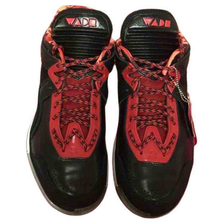 Li Ning WOW 1.5 Нескользящие износостойкие кроссовки для баскетбола средней высоты Мужские Черный Белый Красный ABAH037-2