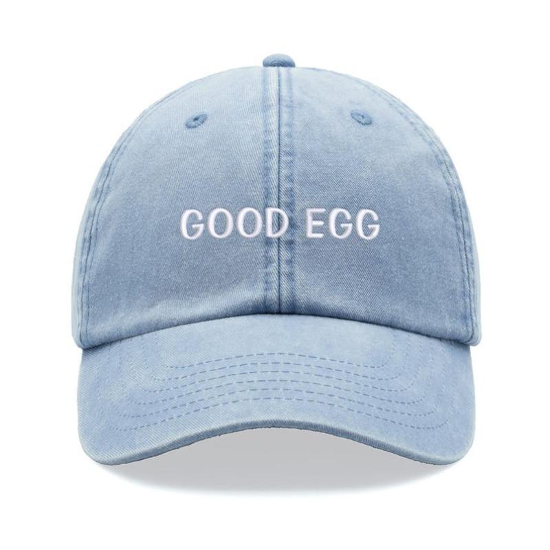 Кепка Good Egg Винтажная Стирка Хлопок Унисекс Папина Кепка Регулируемая Смешная Выцветшая Спортивная Солнце День Отца День Матери Смешная Шутка Мама