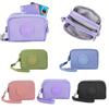 1PC Nylon Simple Waterproof Key Bag Gift Pendant Multilayer Coin Purse Zip Coin Purse Multicolour