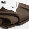 Мужская вафельная футболка с V-образным вырезом и длинным рукавом Baleno S&K