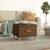 VidaXL Coffee Table Brown Oak 50x50x40 Cm Engineered Wood 817535