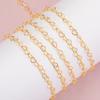1Meter 3.2mm Necklace Heart Star Chain Gold Color Copper Link Chains Bracelet for Jewelry Making DIY Handmade Craft Wholesale