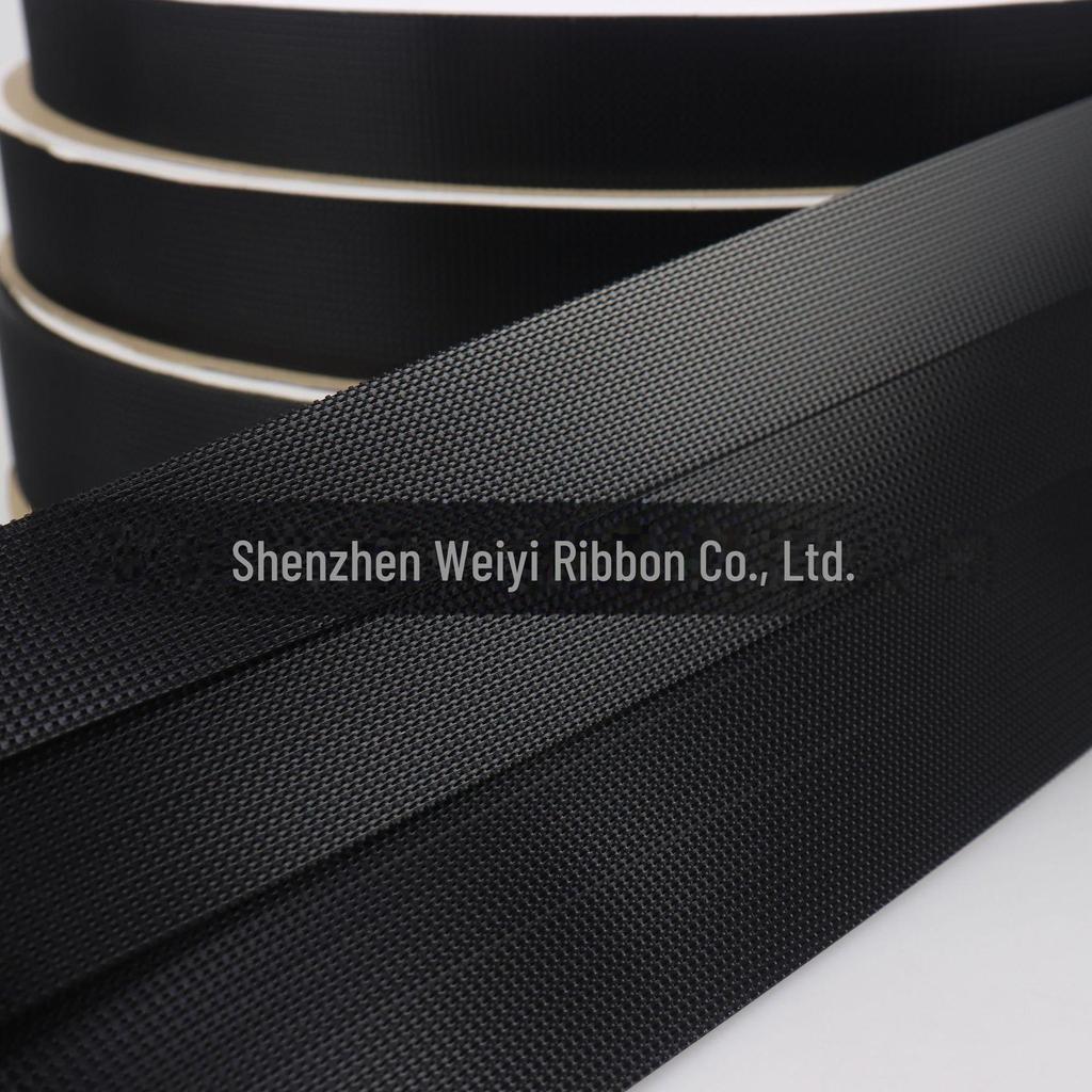 Эластичная черно-белая самоклеящаяся застежка-липучка