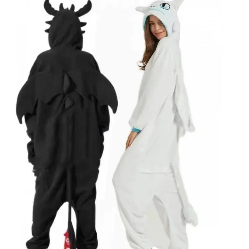 Осенне-зимняя фланелевая цельная пижама с изображением животных из мультфильмов, утолщенная домашняя пижама для взрослых, одежда для косплея