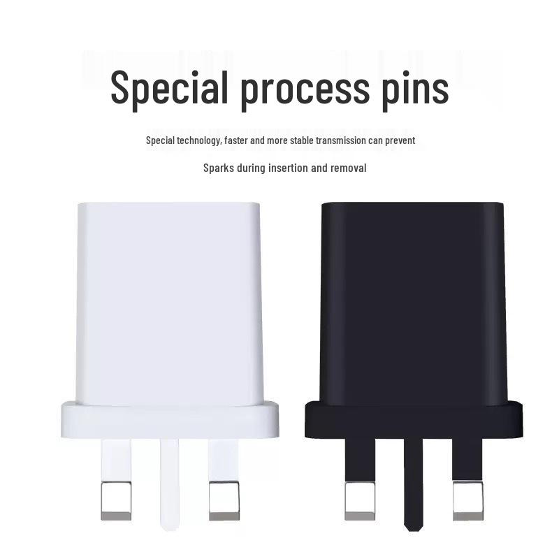 UK 3-Pin 5V2A Mobile Charger with USB Port and 1A Fast Charging