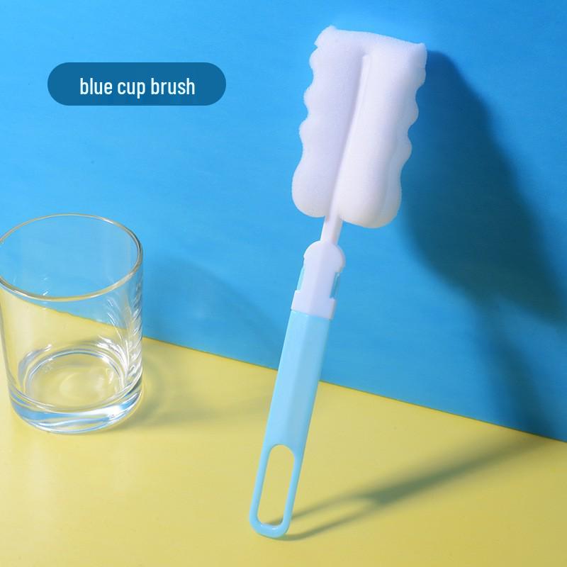 Съемная губка для чистки с длинной ручкой для термокружек и детских бутылочек