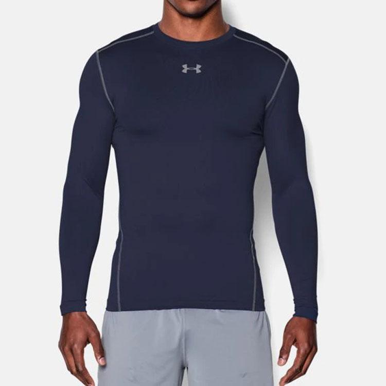 Under Armour Мужские топы для фитнеса Stretch Training, темно-синие 1265650-410