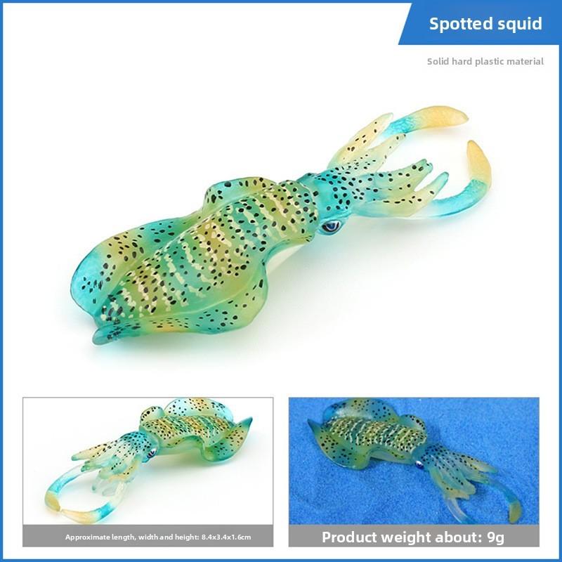 Морское существо Морской слизень Кальмар ПВХ Модель Украшение для украшения аквариума Офис