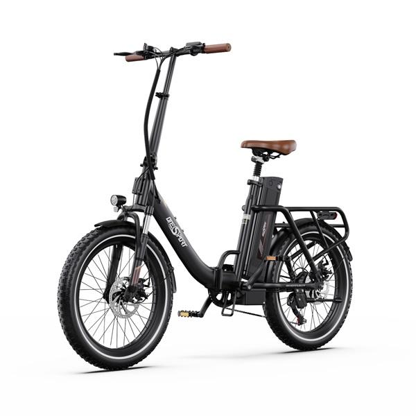 ONESPORT-OT16-2 Folding Electric Bike: 48V 250W Motor, 60-120KM Range, 17Ah Removable Battery, LCD Display, Perfect for City Commute