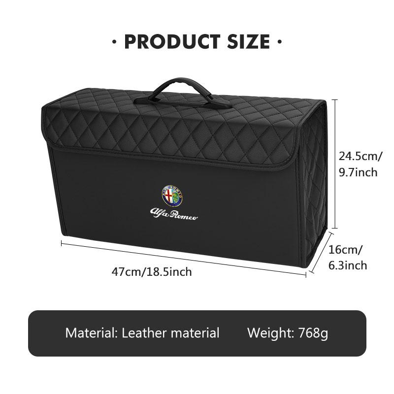 Car Organizer Trunk Storage Box Stowing Tidying Container Bag For Alfa Romeo GT Stelvio F1 Brera Volante Tonale Gloria Disco duw753