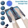 EMS Foot Massager Foldable Intelligent Massage with 8 Modes and 19 Adjustable Frequencies with Massage Patch and Remote Control