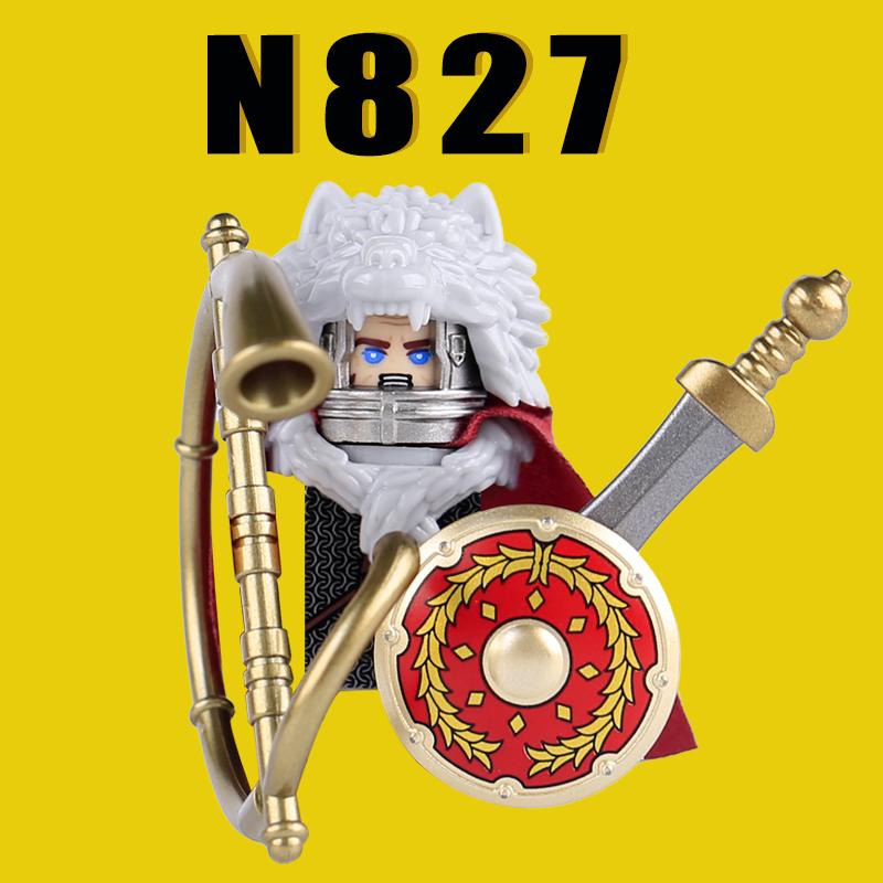 Средневековые Военные Рим Рыцари Строительные Блоки Замок Армия Воин Солдат Фигурки Арбалетчик Щит Меч Легион Блоки Игрушки