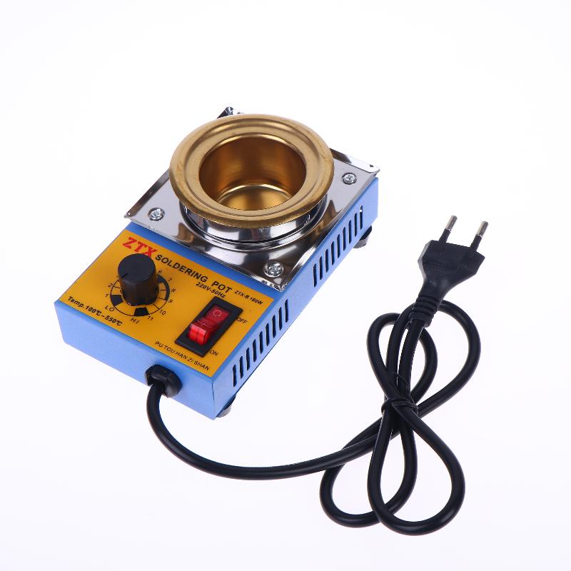 1Pcs 150W 160W 220V Adjustable Temperature Tin Melting Furnace Stove Pot Tools Eu Plug Constant Temperature Soldering Furnace