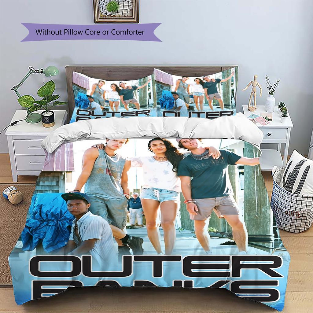 The Bund Mysteries Pattern Bedding Home Decoration Birthday Gift (1 * duvet cover + 2 * pillowcase, without core)