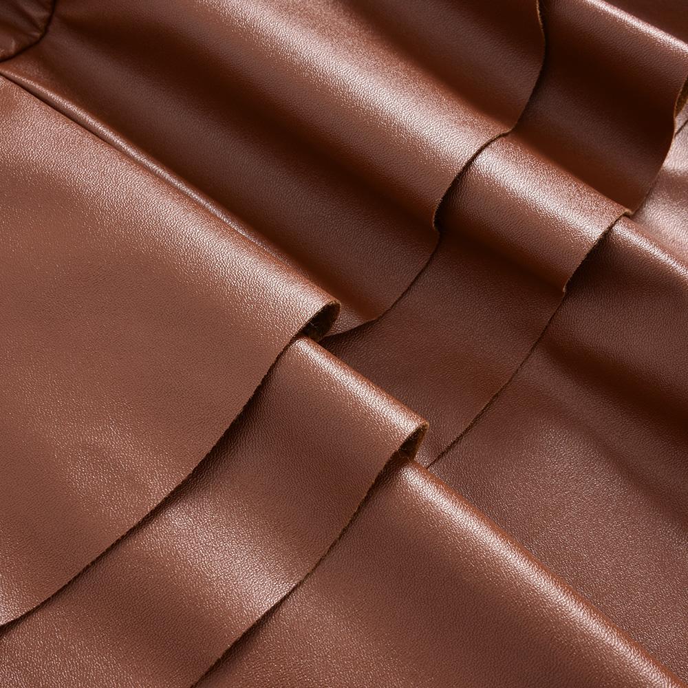 Женская элегантная юбка с искусственной талией, мини-юбка, зимняя осенняя модная женская юбка, мини-платье с высокой талией, юбки из искусственной кожи, мини-юбка А-силуэта