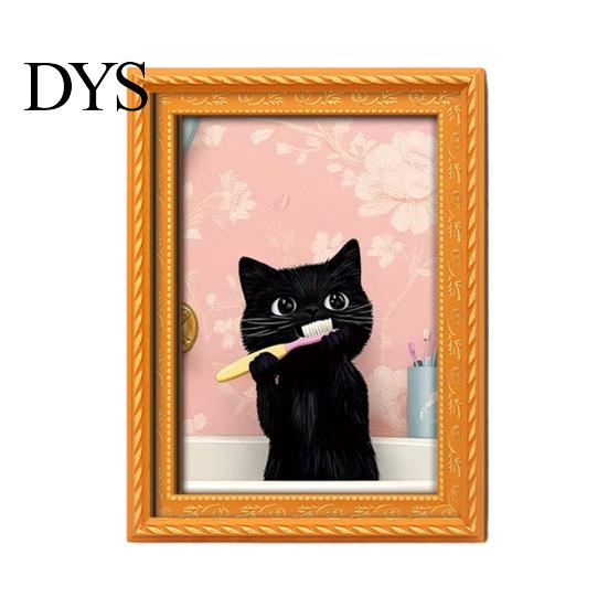Cute Pumpkin Spooky Ornaments Wooden Black Cat Fridge Magnet, Seasonal Cartoon Kitchen Bathroom Decor, Fall Decor Theme Photo Frame Magnets, Fun Home