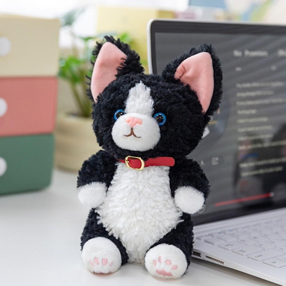 Animal Curly Cat Plush Toy Keychain Wrist Pad German Curly Cat Plush Doll  Birthday Parties