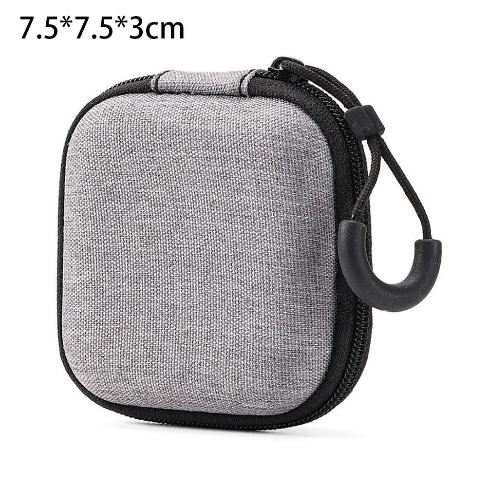 1Pcs Mini Zipper Earphone Case Earphone/Phone/Charging Cable Pouch Carrying Bag EVA Storage Bag