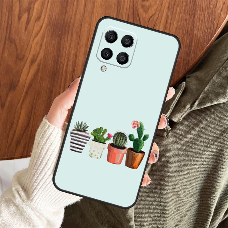 Летний чехол с узорами кактусов для Samsung Galaxy M11 M21 M31 M35 M12 M13 M14 M15 M16 M36 M56 M53 M32 M52 M55 M34 M54