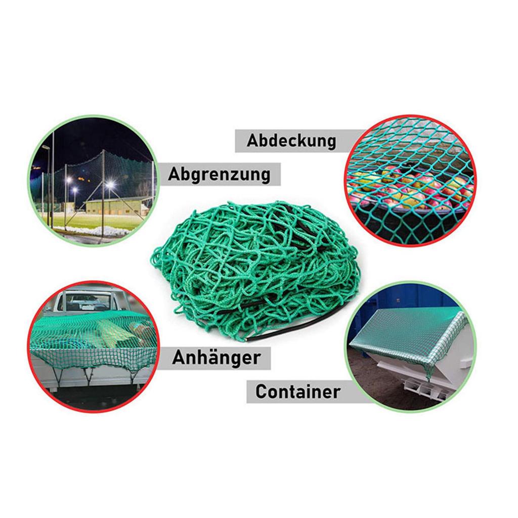 Heavy Duty Bungee Cargo Net 1.5M X 2.2M Carabiners Storage Bag Truck Bed Cargo Net Cargo Net Fit for Trailer Pickup Truck Car