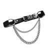 1 шт. Металлическая кисточка Мода Панк Петли для ног Регулируемая цепочка с сердечками Готическое кольцо для ноги Сексуальная искусственная кожа Необычная подвязка Цепочка для ноги