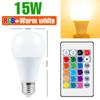 220V E27 Светодиодные лампы LED 3W 5W 10W 15W ИК Пульт управления Изменяемая Цветная RGB Светодиодная лампа Лампа-прожектор Рождественские Хэллоуин атмосферные огни