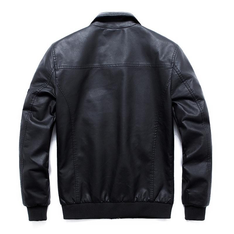 Весенне-осенняя молодежная кожаная куртка, модный тренд, простая универсальная персонализированная мужская куртка