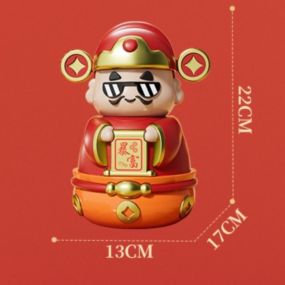Savings Tank The God of Wealth Piggy Bank Good Symbolism Chinese God Ornaments Kid Toy