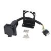 4 Pin To 7 Pin Trailer Plug Adapter Black Trailer Socket Adapter Fit for All Trailer Plugs