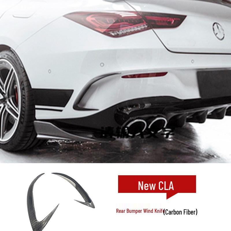 Комплект обвеса из углеродного волокна для Mercedes-Benz W118 CLA220/CLA45: Передний сплиттер, Пороги, Задний диффузор, Спойлер.