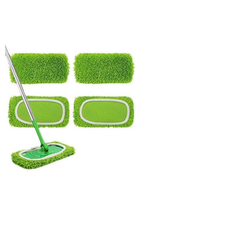 Сменная насадка для швабры Swiffer - Коралловый флис, Сухая и влажная уборка, Универсальный плоский чехол для швабры.